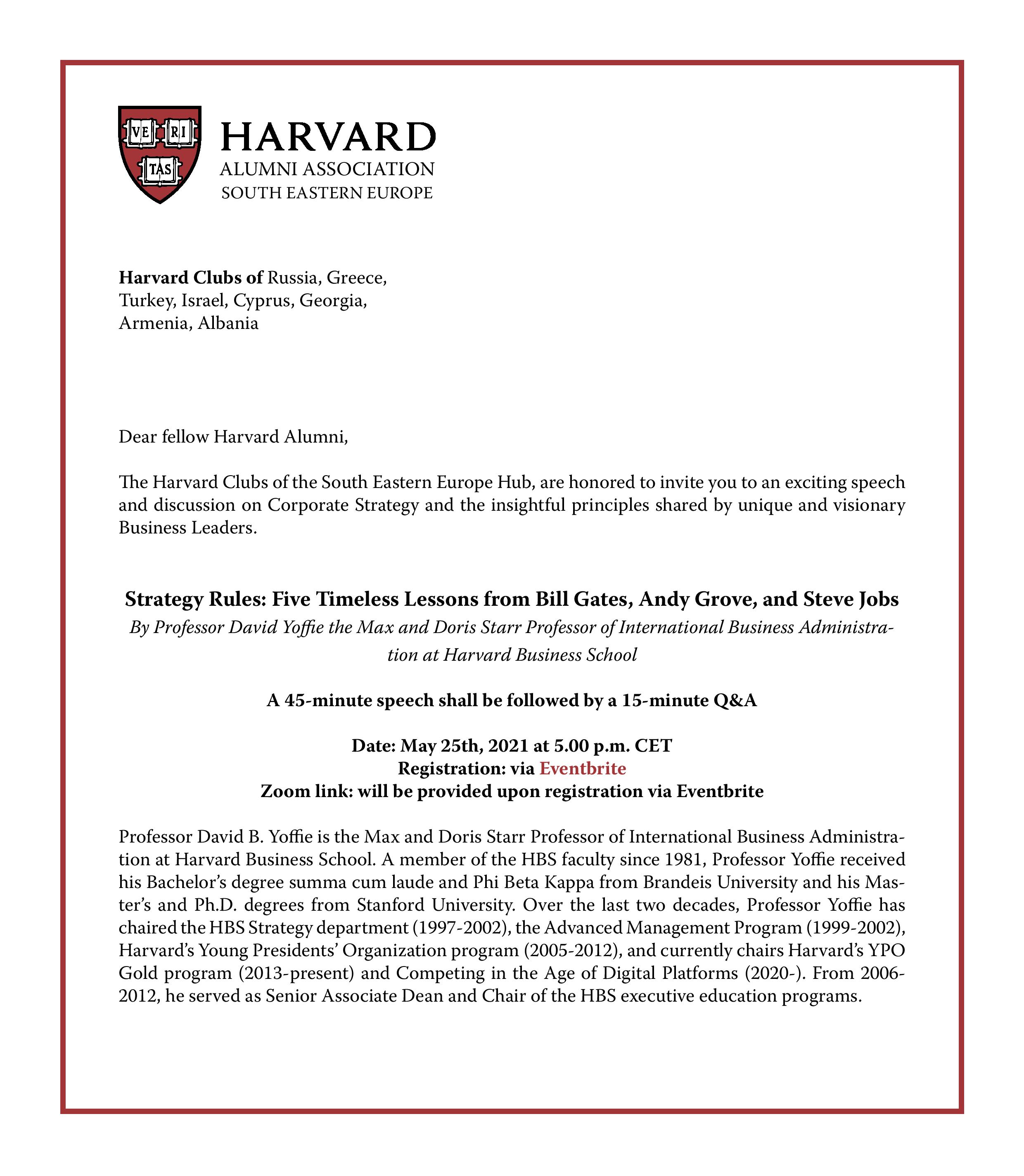 Harvard Club Of The United Kingdom
